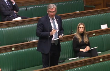 Julian Knight MP in the House of Commons chamber. 