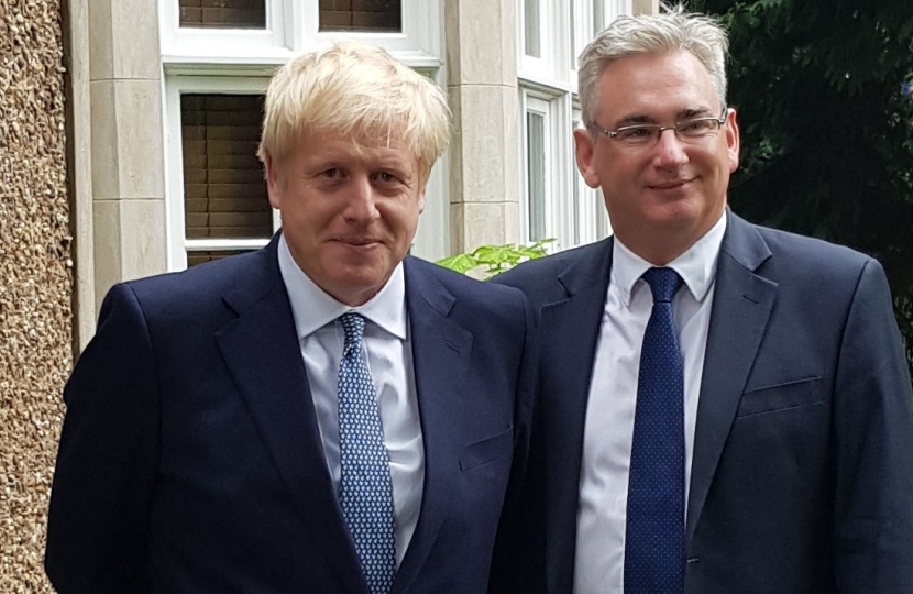 Julian Knight MP with Boris Johnson.