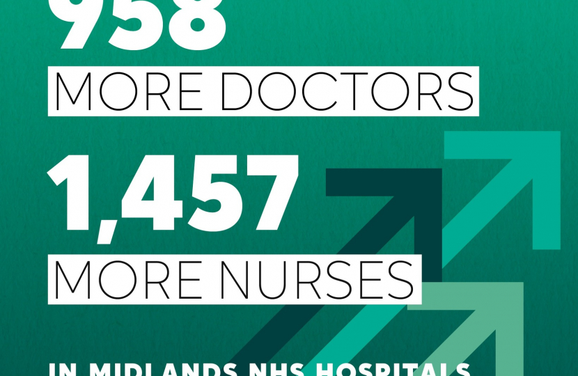 2415 new doctors and nurses for NHS in the Midlands